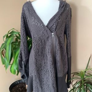 Free people zip up- sweater